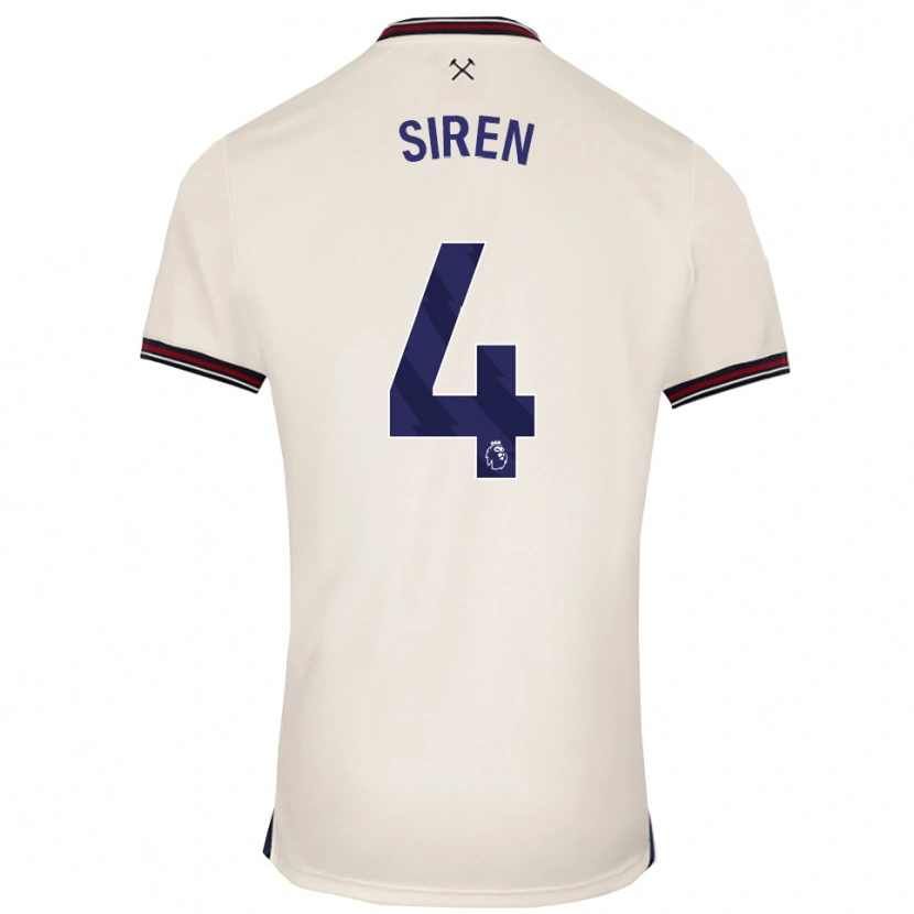 Danxen Mujer Camiseta Oona Siren #4 Blanco Roto 2ª Equipación 2025/26 La Camisa México