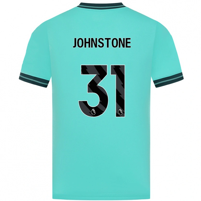 Danxen Mujer Camiseta Sam Johnstone #31 Celeste Verde 2ª Equipación 2025/26 La Camisa México