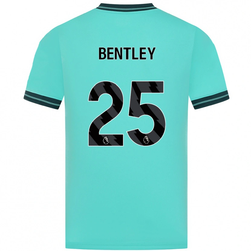 Danxen Mujer Camiseta Daniel Bentley #25 Celeste Verde 2ª Equipación 2025/26 La Camisa México