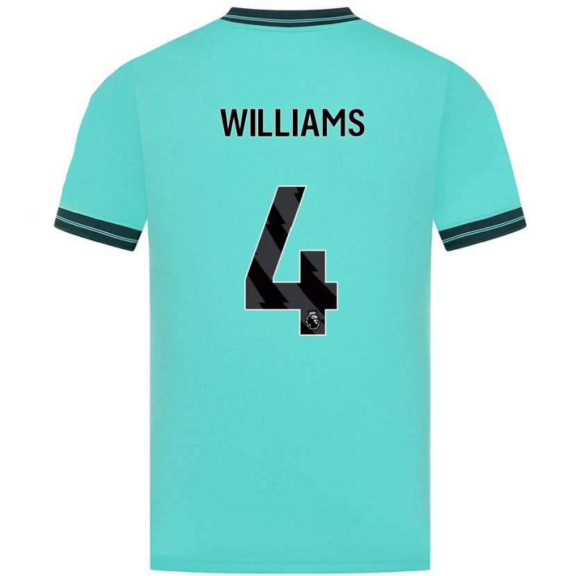 Danxen Mujer Camiseta Ashton Williams #4 Celeste Verde 2ª Equipación 2025/26 La Camisa México