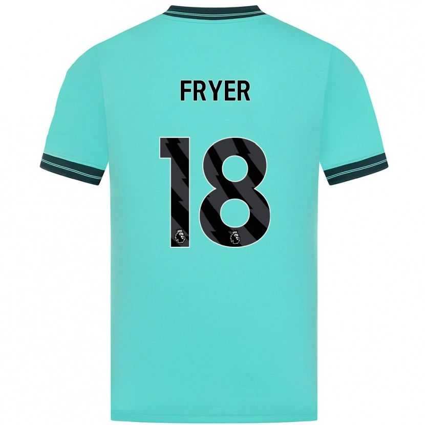Danxen Mujer Camiseta Hannah Fryer #18 Celeste Verde 2ª Equipación 2025/26 La Camisa México