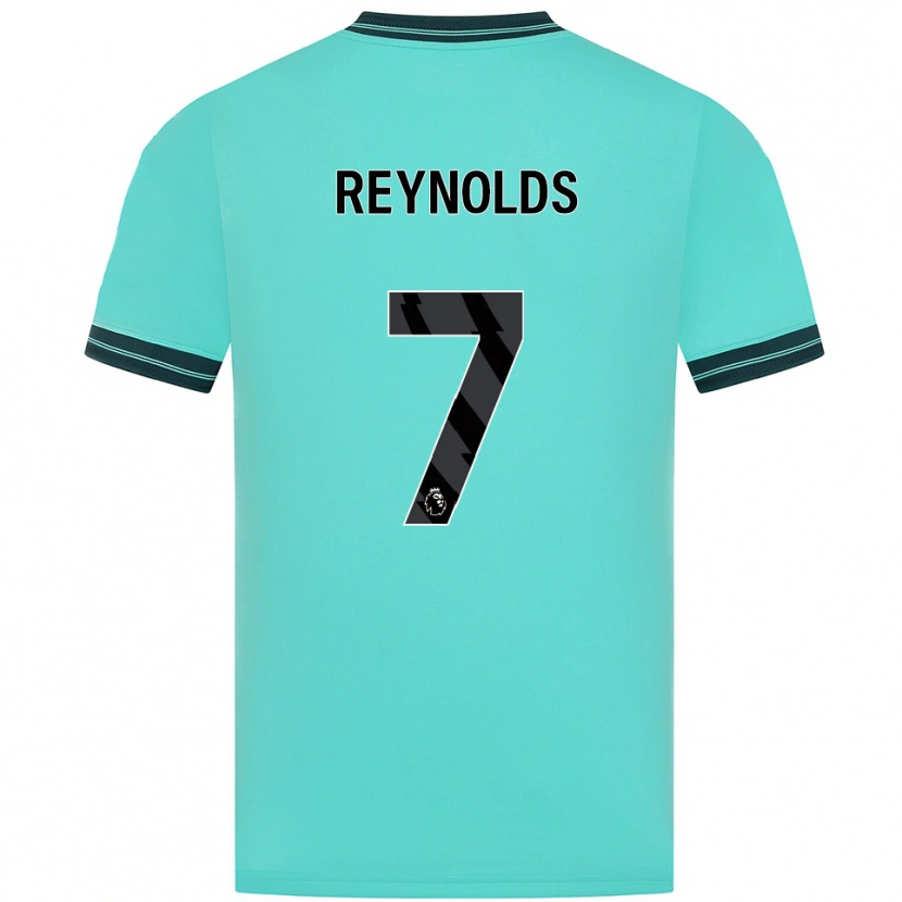 Danxen Mujer Camiseta Fabian Reynolds #7 Celeste Verde 2ª Equipación 2025/26 La Camisa México