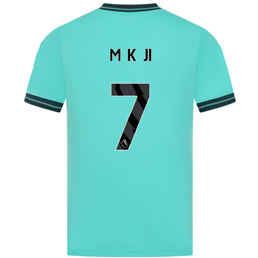 Danxen Mujer Camiseta Min-Kyu Ji #7 Celeste Verde 2ª Equipación 2025/26 La Camisa México