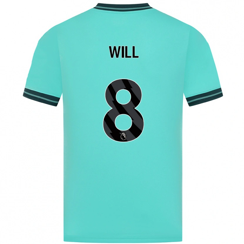 Danxen Mujer Camiseta Merrick Will #8 Celeste Verde 2ª Equipación 2025/26 La Camisa México