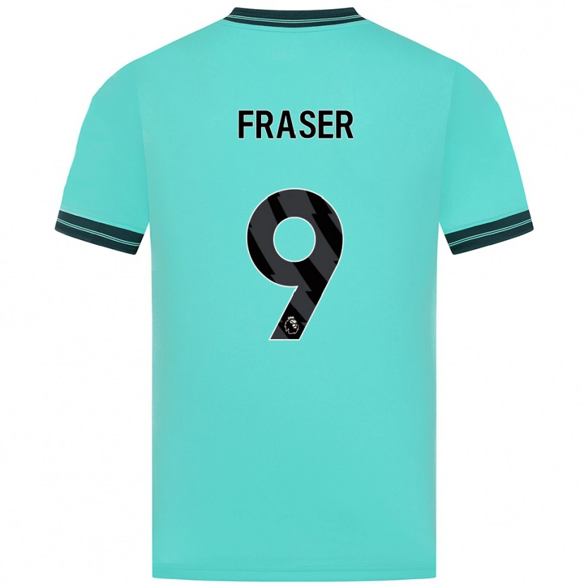 Danxen Mujer Camiseta Nathan Fraser #9 Celeste Verde 2ª Equipación 2025/26 La Camisa México