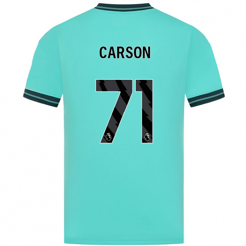 Danxen Mujer Camiseta Hayden Carson #71 Celeste Verde 2ª Equipación 2025/26 La Camisa México