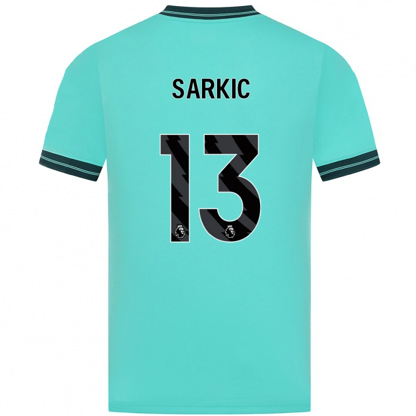 Danxen Mujer Camiseta Matija Sarkic #13 Celeste Verde 2ª Equipación 2025/26 La Camisa México