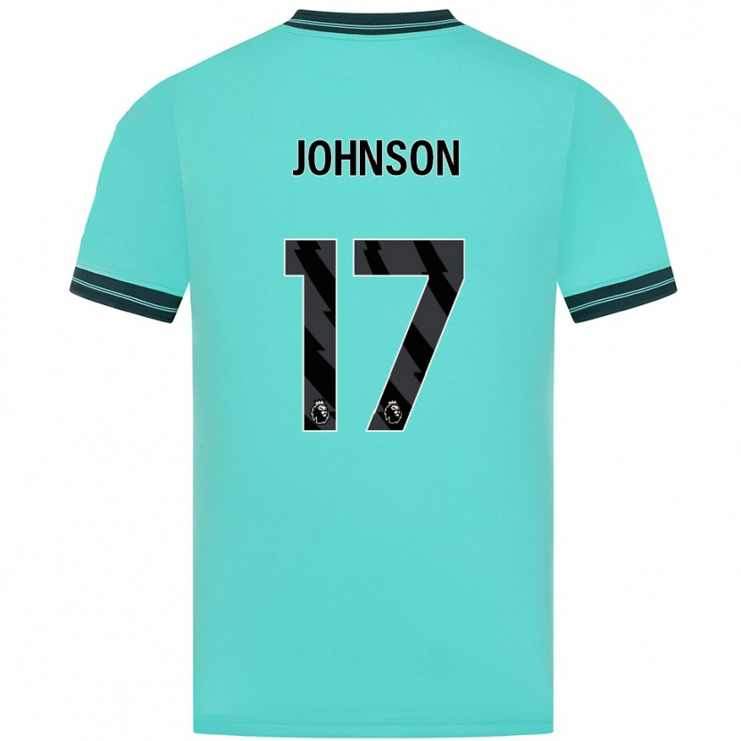 Danxen Mujer Camiseta Katie Johnson #17 Celeste Verde 2ª Equipación 2025/26 La Camisa México
