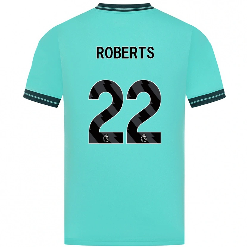 Danxen Mujer Camiseta Beth Roberts #22 Celeste Verde 2ª Equipación 2025/26 La Camisa México