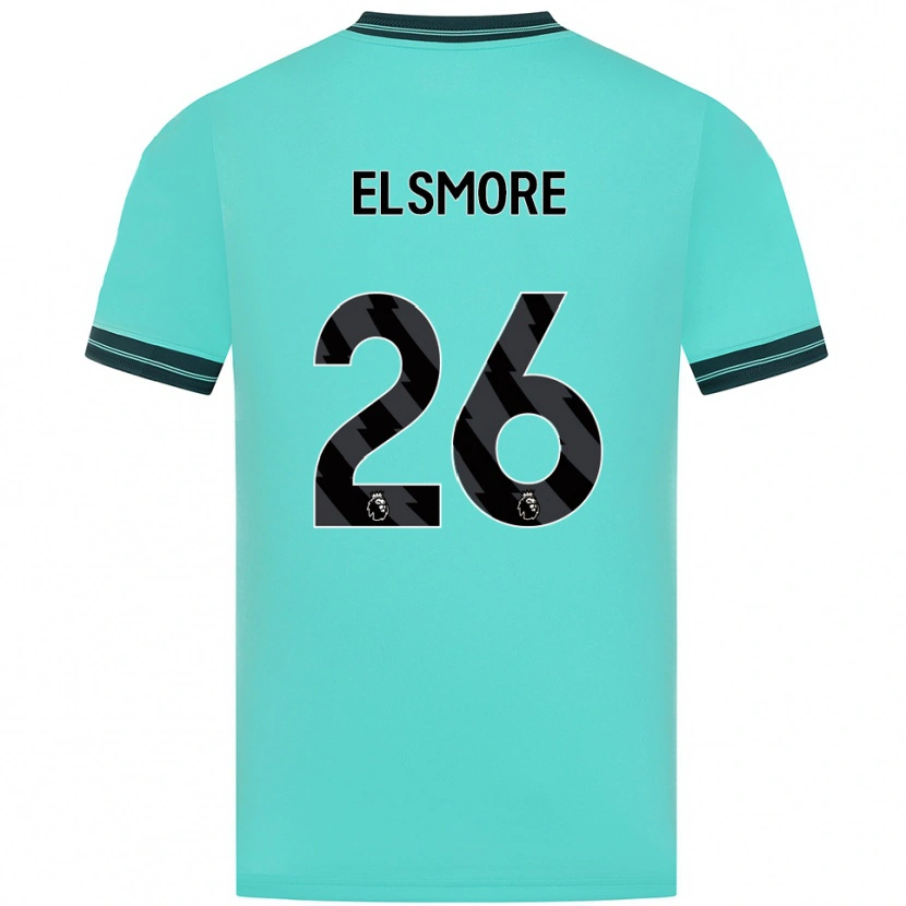 Danxen Mujer Camiseta Ria Elsmore #26 Celeste Verde 2ª Equipación 2025/26 La Camisa México