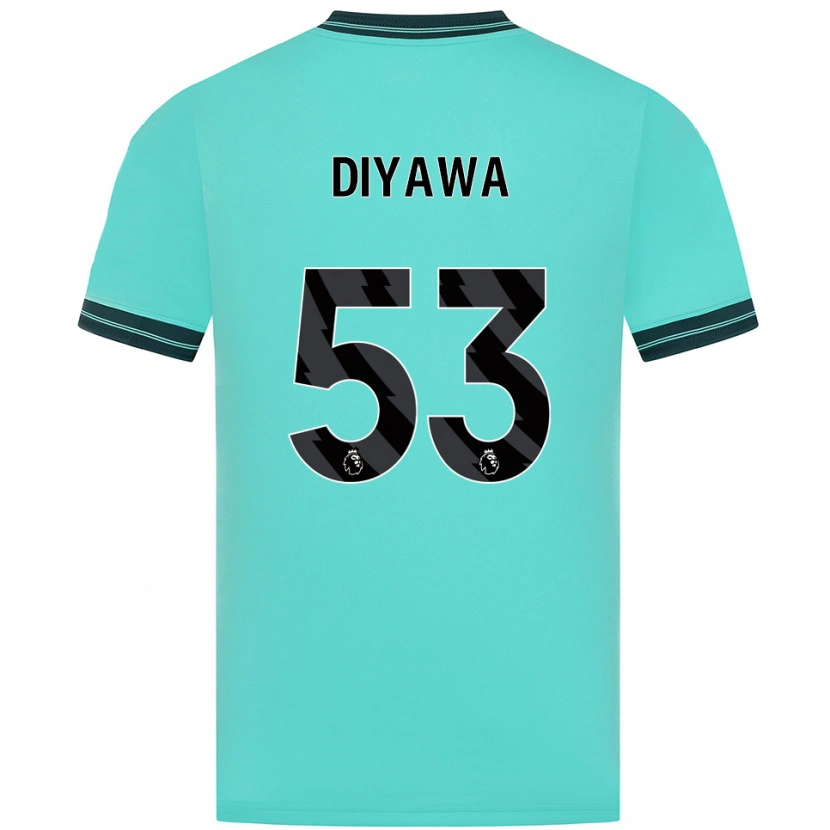 Danxen Mujer Camiseta Aaron Keto Diyawa #53 Celeste Verde 2ª Equipación 2025/26 La Camisa México