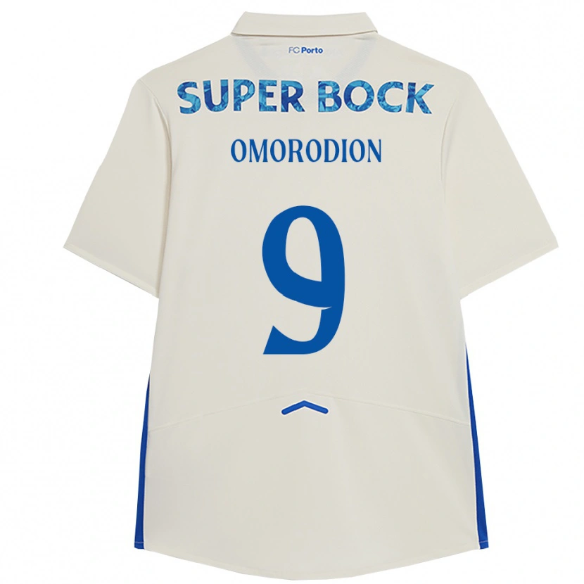 Danxen Mujer Camiseta Samu Aghehowa #9 Blanco Azul Equipación Tercera 2025/26 La Camisa México