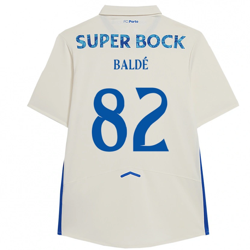 Danxen Mujer Camiseta Alfa Baldé #82 Blanco Azul Equipación Tercera 2025/26 La Camisa México