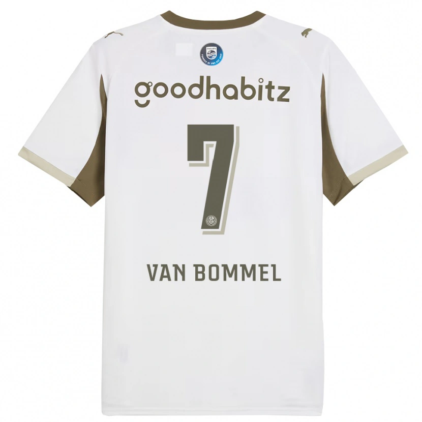 Danxen Mujer Camiseta Ruben Van Bommel #7 Blanco Gris Equipación Tercera 2025/26 La Camisa México