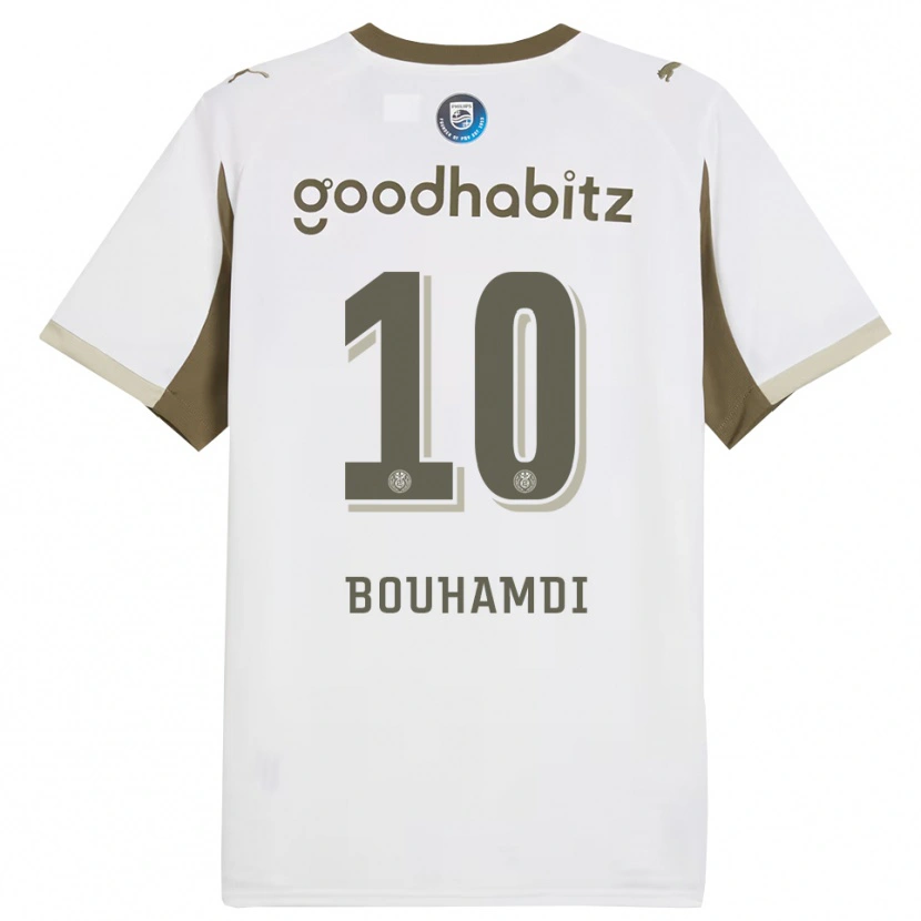Danxen Mujer Camiseta Amir Bouhamdi #10 Blanco Gris Equipación Tercera 2025/26 La Camisa México