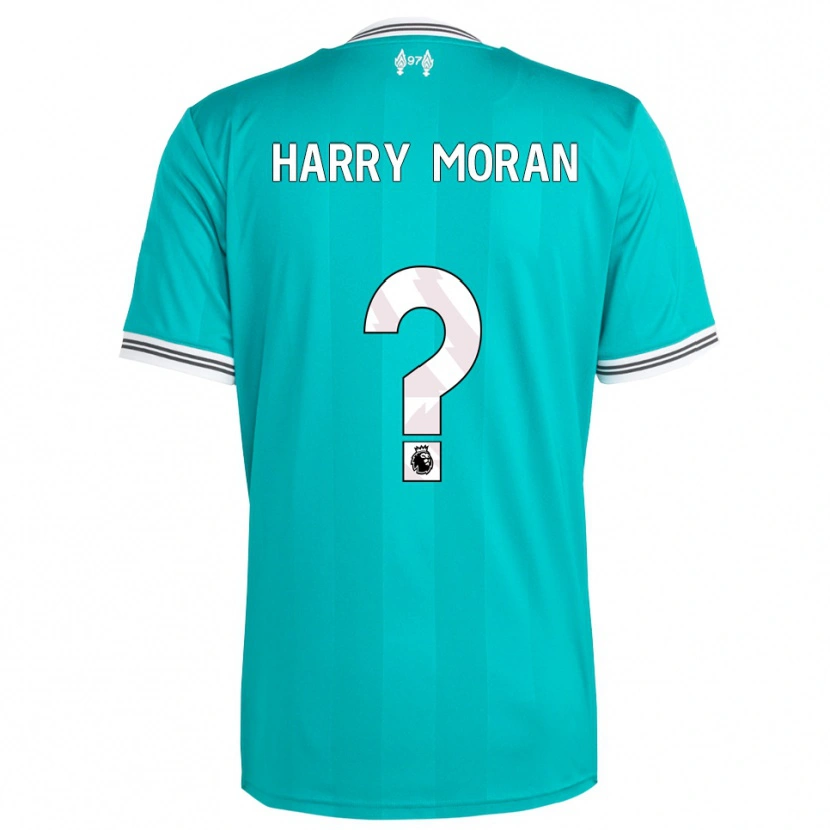 Danxen Mujer Camiseta Harry Moran #0 Verde Blanco Equipación Tercera 2025/26 La Camisa México