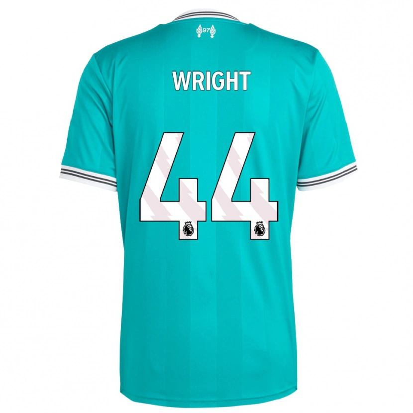 Danxen Mujer Camiseta Will Wright #44 Verde Blanco Equipación Tercera 2025/26 La Camisa México