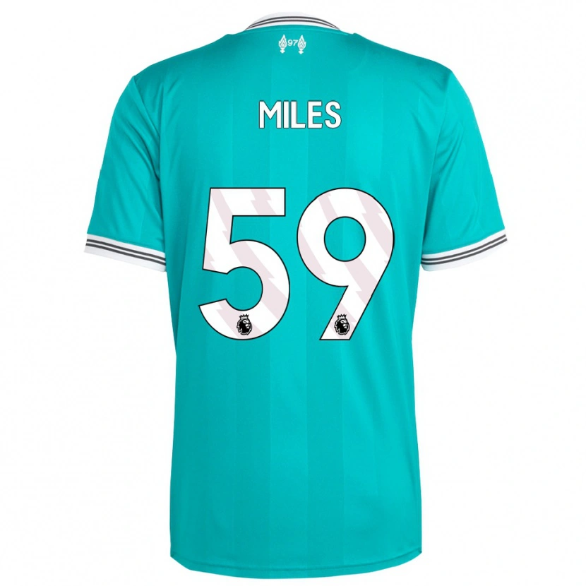 Danxen Mujer Camiseta Terence Miles #59 Verde Blanco Equipación Tercera 2025/26 La Camisa México