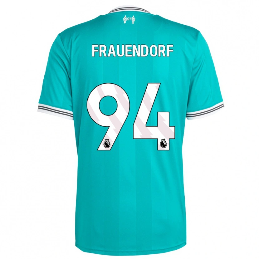 Danxen Mujer Camiseta Melkamu Frauendorf #94 Verde Blanco Equipación Tercera 2025/26 La Camisa México