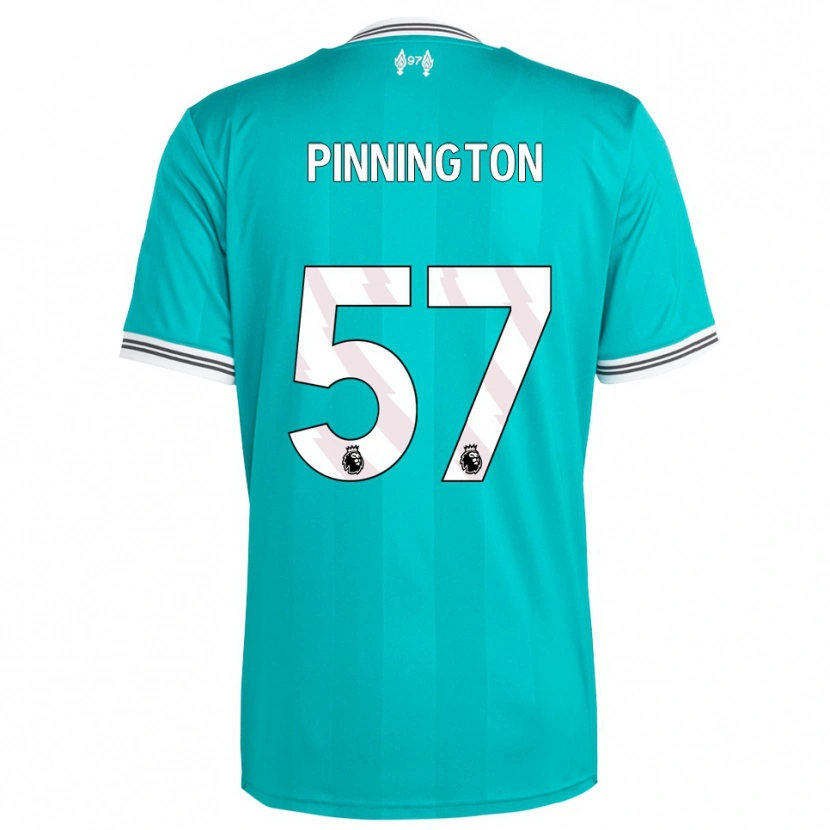 Danxen Mujer Camiseta Carter Pinnington #57 Verde Blanco Equipación Tercera 2025/26 La Camisa México