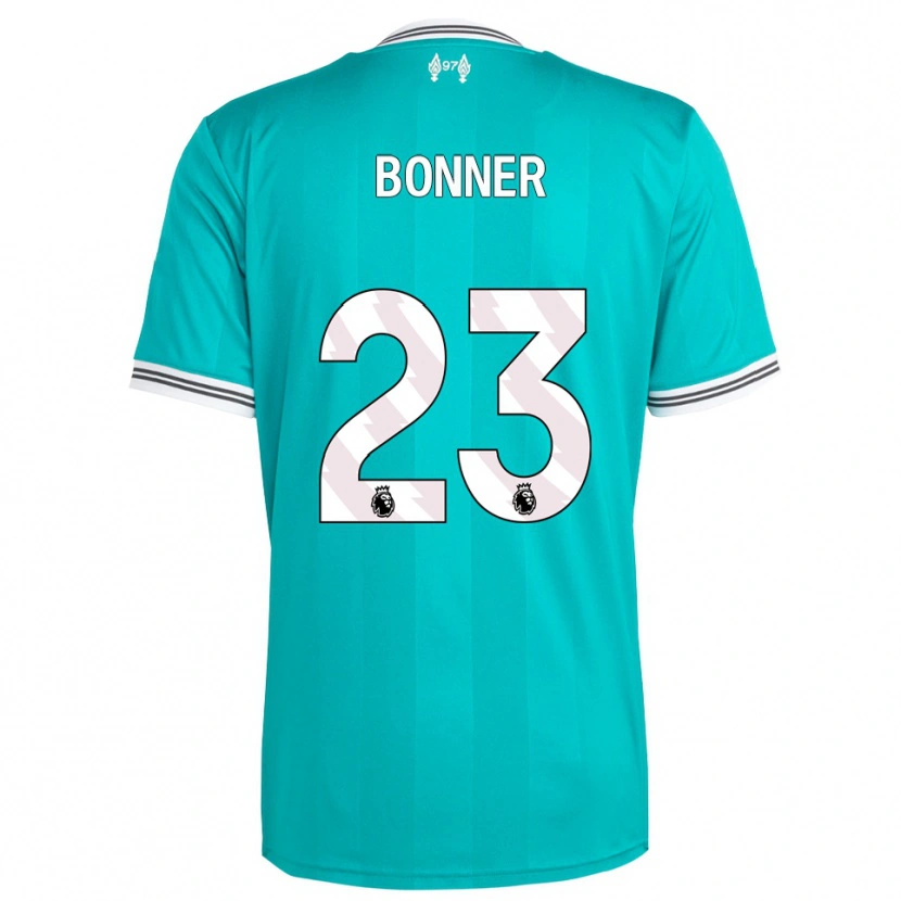 Danxen Mujer Camiseta Gemma Bonner #23 Verde Blanco Equipación Tercera 2025/26 La Camisa México