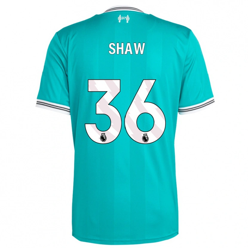 Danxen Mujer Camiseta Zara Shaw #36 Verde Blanco Equipación Tercera 2025/26 La Camisa México
