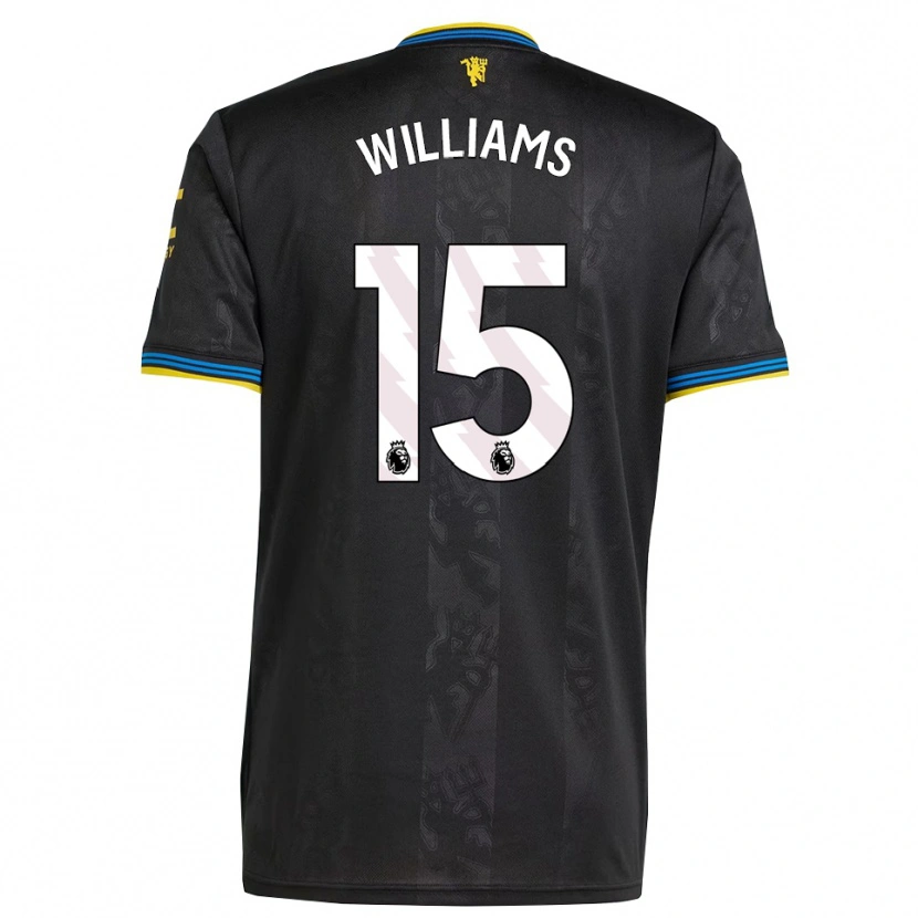 Danxen Mujer Camiseta Joe Williams #15 Negro Amarillo Azul Equipación Tercera 2025/26 La Camisa México