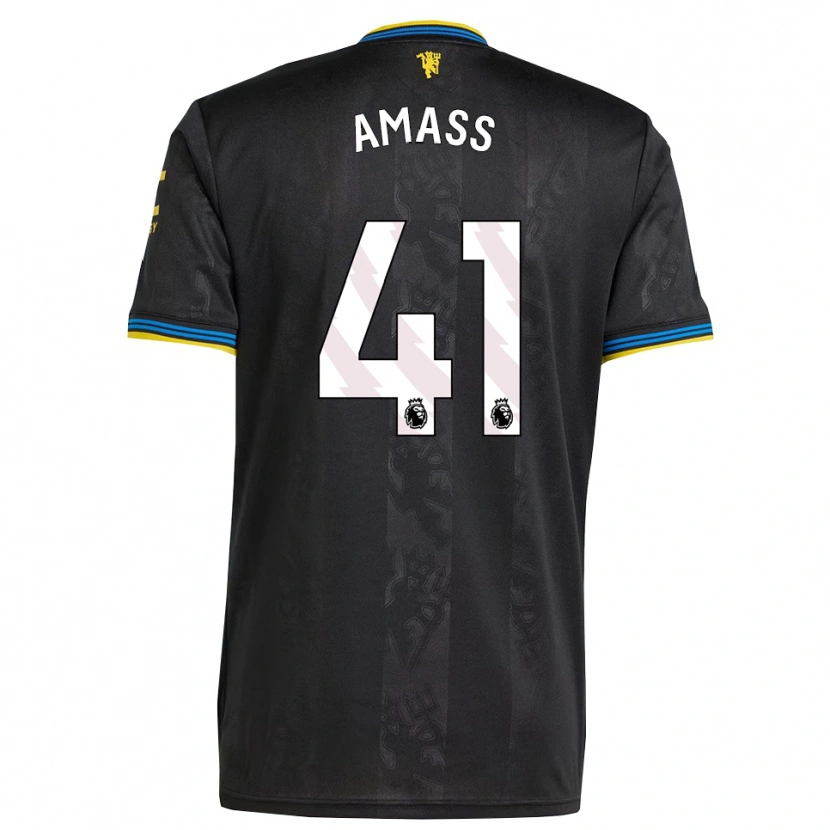 Danxen Mujer Camiseta Harry Amass #41 Negro Amarillo Azul Equipación Tercera 2025/26 La Camisa México