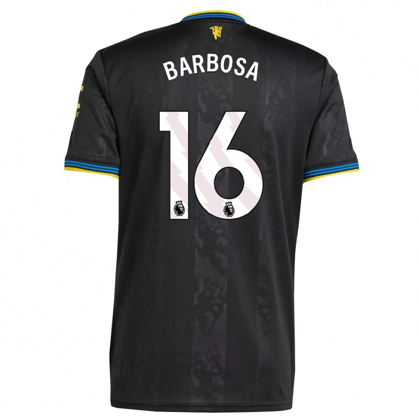 Danxen Mujer Camiseta Neithan Barbosa #16 Negro Amarillo Azul Equipación Tercera 2025/26 La Camisa México