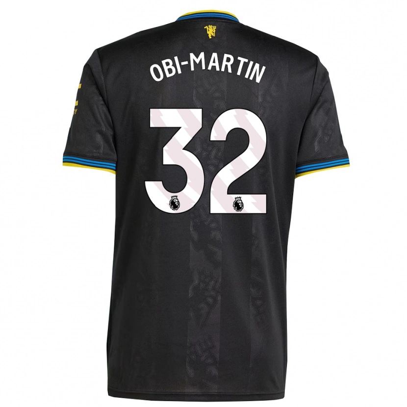 Danxen Mujer Camiseta Chido Obi #32 Negro Amarillo Azul Equipación Tercera 2025/26 La Camisa México