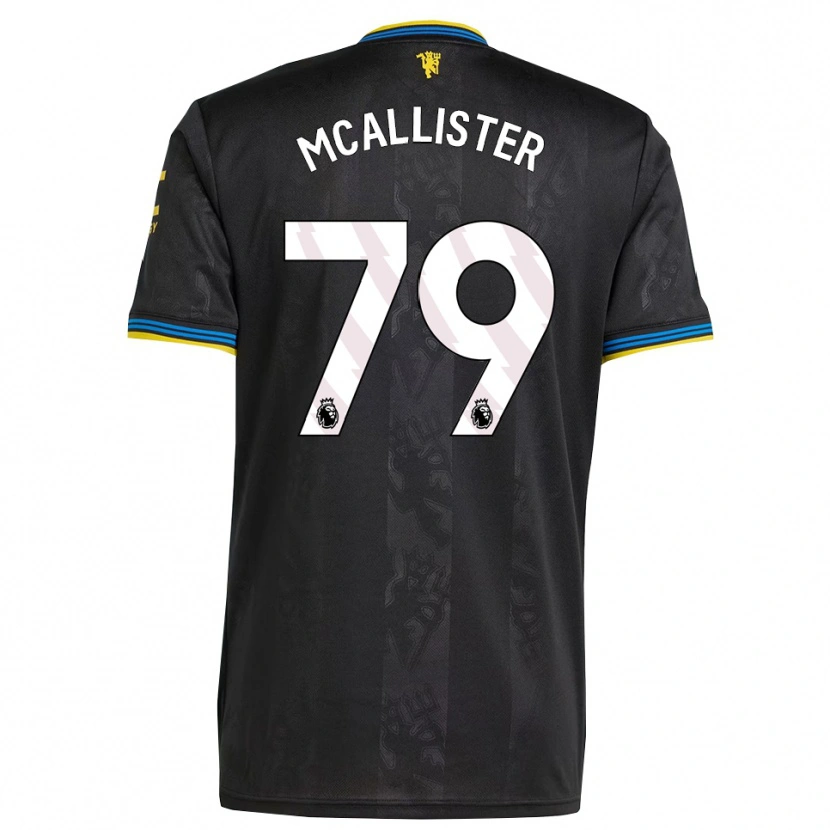 Danxen Mujer Camiseta Finley Mcallister #79 Negro Amarillo Azul Equipación Tercera 2025/26 La Camisa México