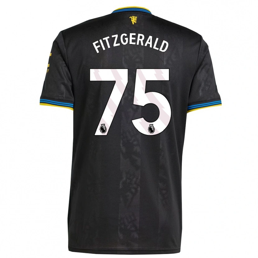Danxen Mujer Camiseta Jayce Fitzgerald #75 Negro Amarillo Azul Equipación Tercera 2025/26 La Camisa México