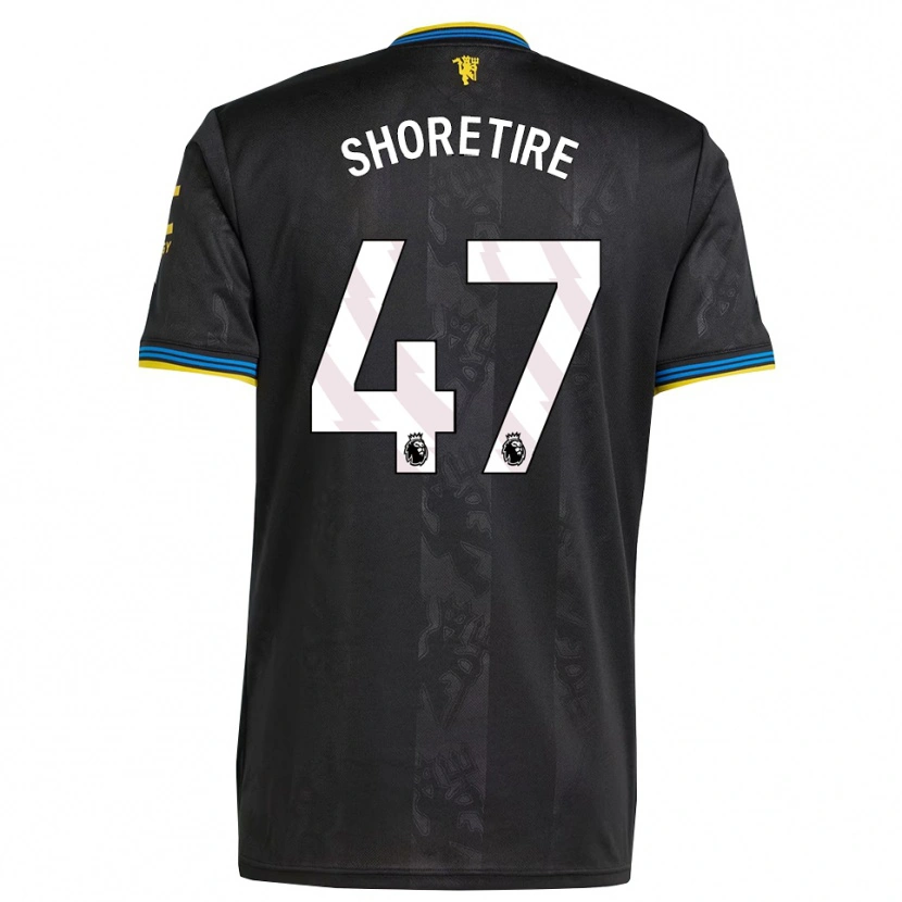 Danxen Mujer Camiseta Shola Shoretire #47 Negro Amarillo Azul Equipación Tercera 2025/26 La Camisa México