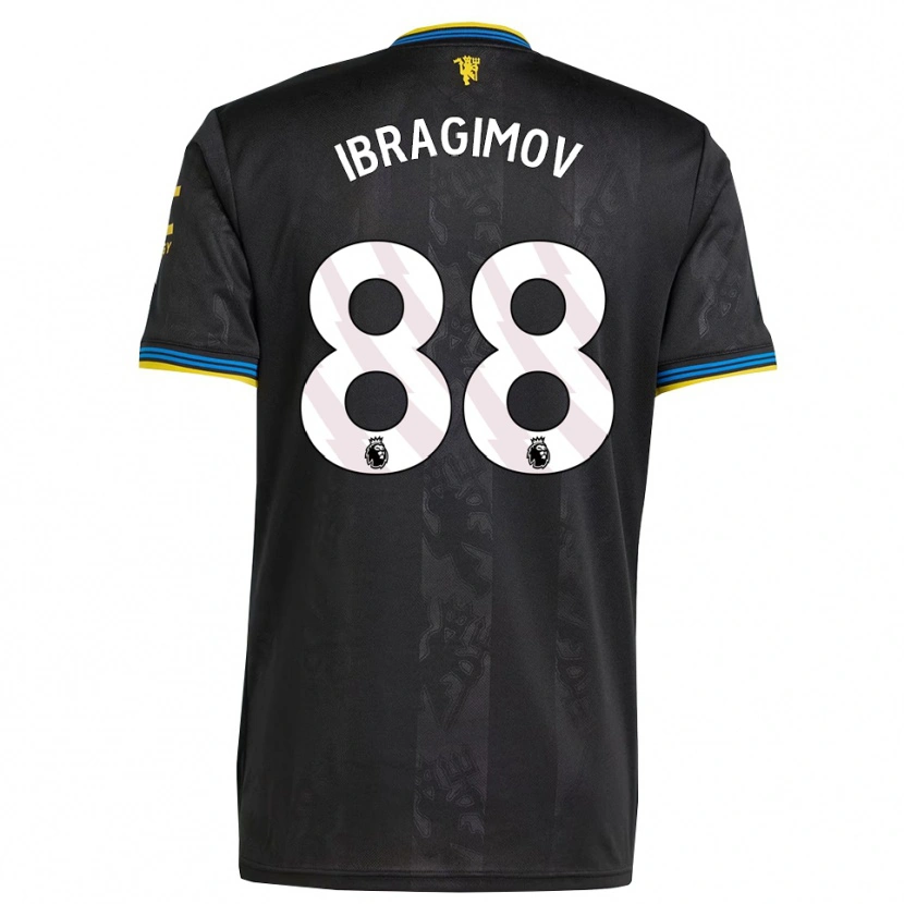 Danxen Mujer Camiseta Amir Ibragimov #88 Negro Amarillo Azul Equipación Tercera 2025/26 La Camisa México