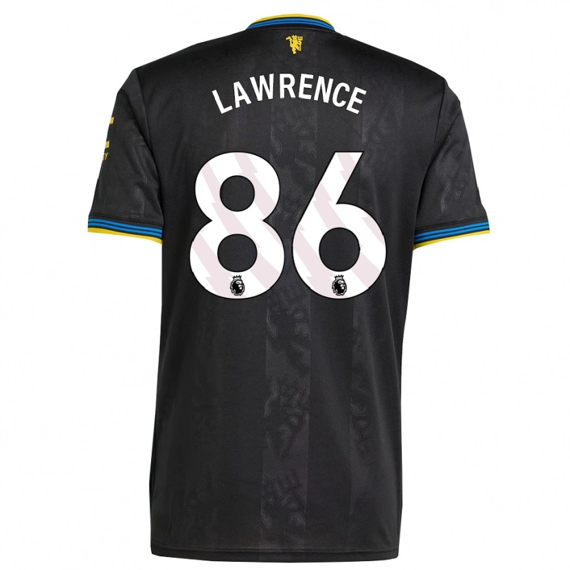 Danxen Mujer Camiseta Marcus Lawrence #86 Negro Amarillo Azul Equipación Tercera 2025/26 La Camisa México