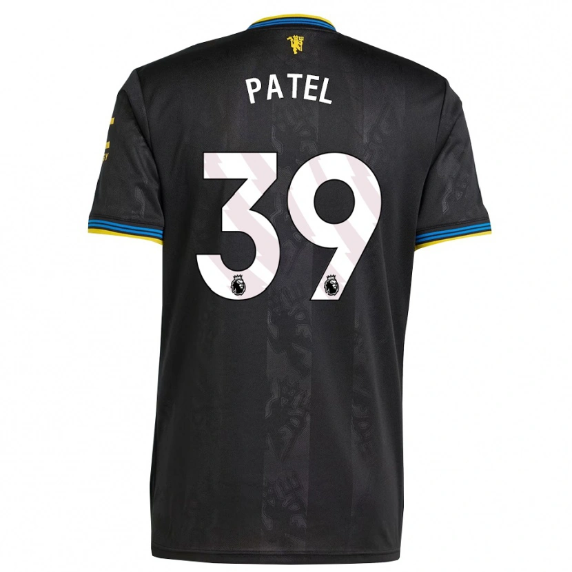 Danxen Mujer Camiseta Safia Middleton-Patel #39 Negro Amarillo Azul Equipación Tercera 2025/26 La Camisa México