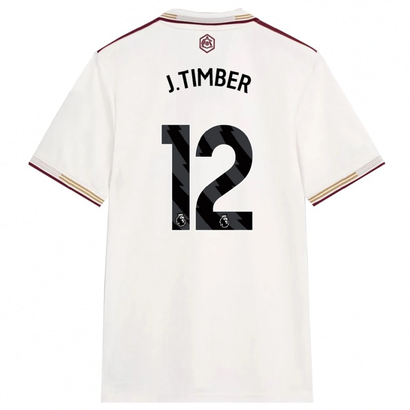 Danxen Mujer Camiseta Jurrien Timber #12 Blanco Roto Borgoña Equipación Tercera 2025/26 La Camisa México