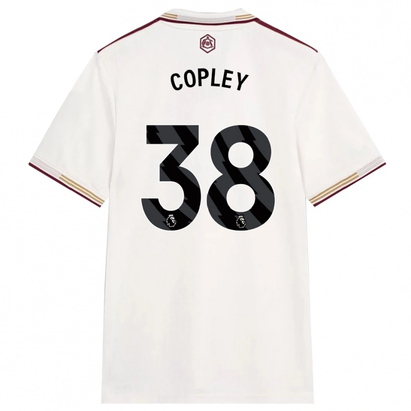 Danxen Mujer Camiseta Louie Copley #38 Blanco Roto Borgoña Equipación Tercera 2025/26 La Camisa México