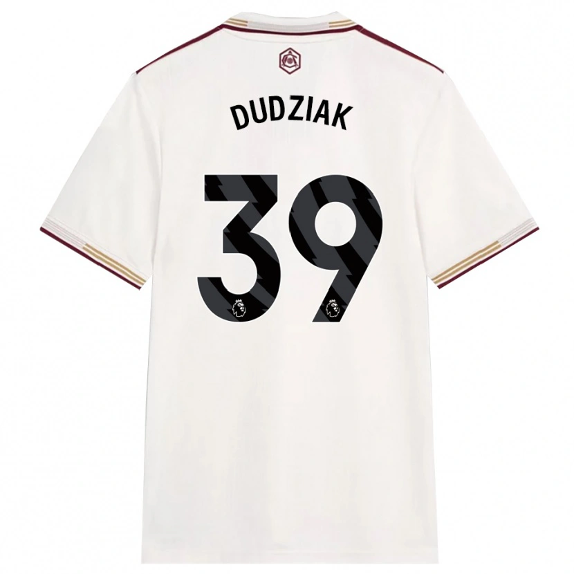 Danxen Mujer Camiseta Harrison Dudziak #39 Blanco Roto Borgoña Equipación Tercera 2025/26 La Camisa México