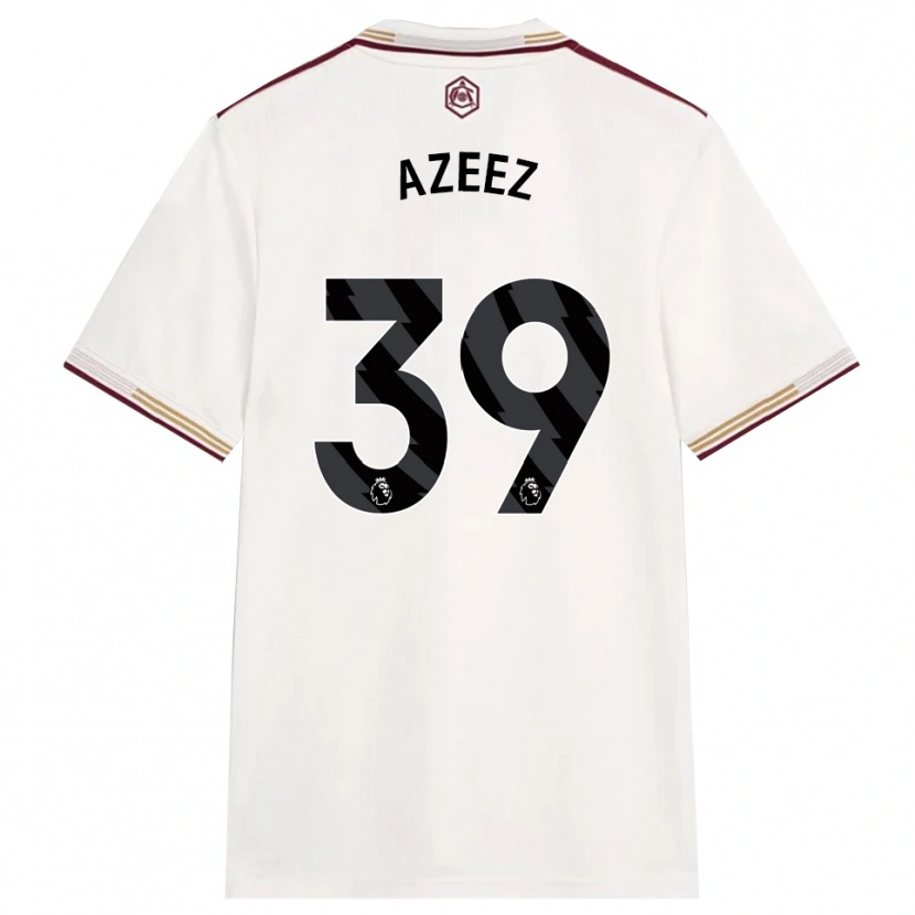 Danxen Mujer Camiseta Miguel Azeez #39 Blanco Roto Borgoña Equipación Tercera 2025/26 La Camisa México