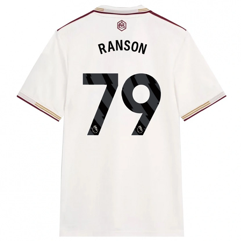 Danxen Mujer Camiseta Khari Ranson #79 Blanco Roto Borgoña Equipación Tercera 2025/26 La Camisa México