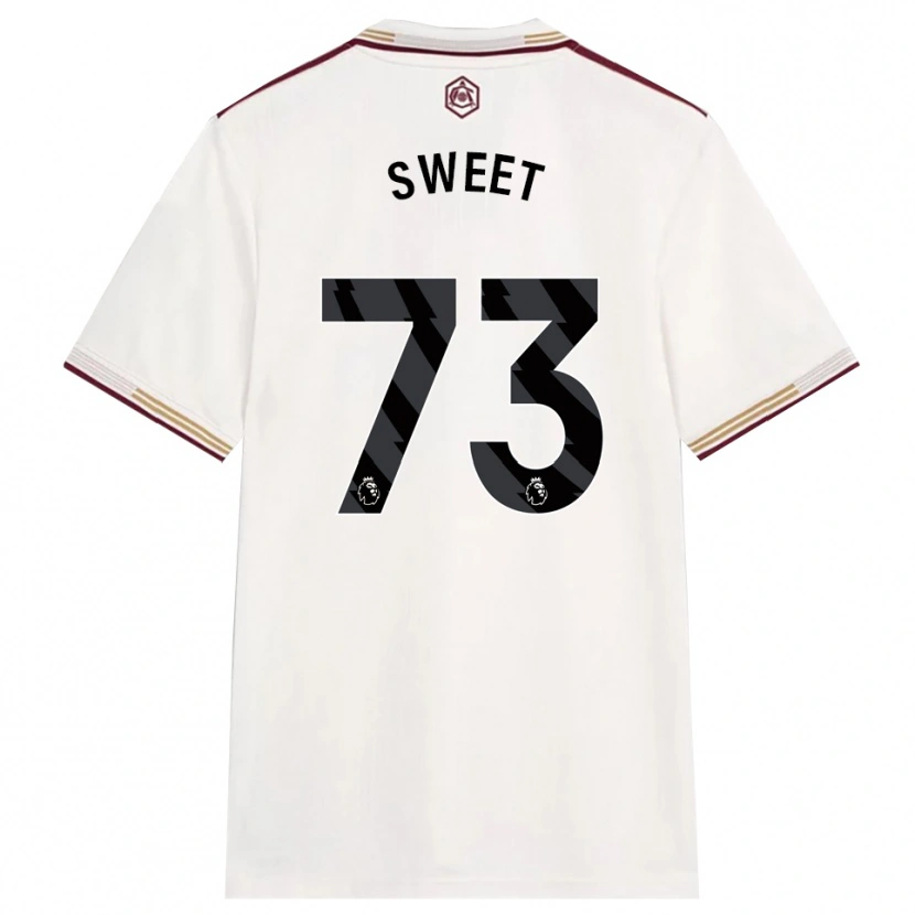 Danxen Mujer Camiseta James Sweet #73 Blanco Roto Borgoña Equipación Tercera 2025/26 La Camisa México