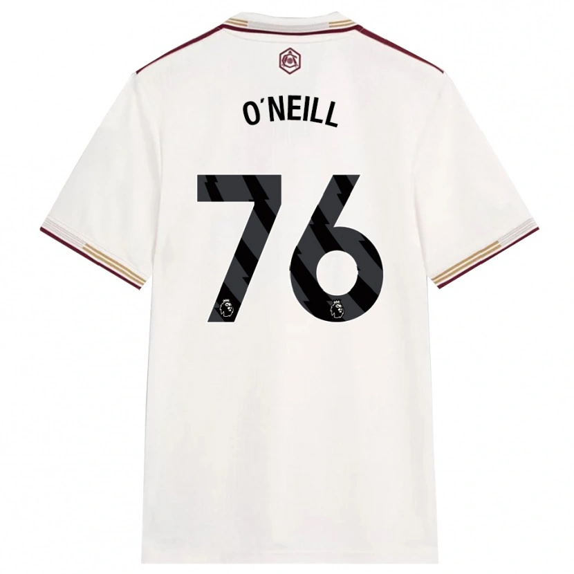 Danxen Mujer Camiseta Ceadach O'neill #76 Blanco Roto Borgoña Equipación Tercera 2025/26 La Camisa México