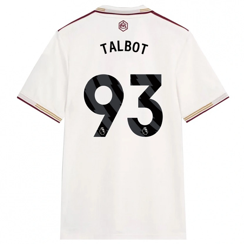 Danxen Mujer Camiseta Jack Talbot #93 Blanco Roto Borgoña Equipación Tercera 2025/26 La Camisa México