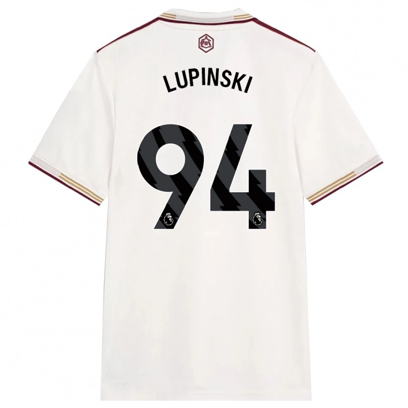 Danxen Mujer Camiseta Remi Lupinski #94 Blanco Roto Borgoña Equipación Tercera 2025/26 La Camisa México
