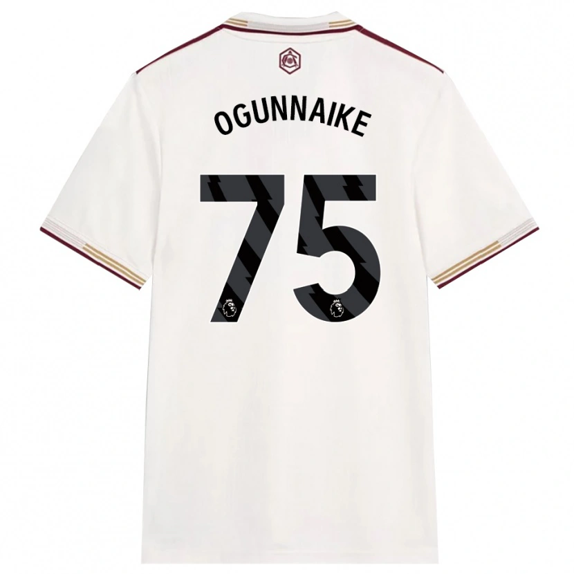 Danxen Mujer Camiseta Josh Ogunnaike #75 Blanco Roto Borgoña Equipación Tercera 2025/26 La Camisa México
