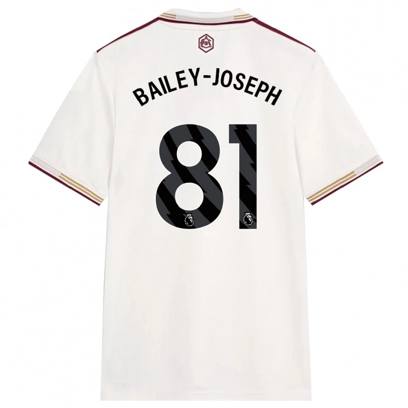 Danxen Mujer Camiseta Brando Bailey-Joseph #81 Blanco Roto Borgoña Equipación Tercera 2025/26 La Camisa México