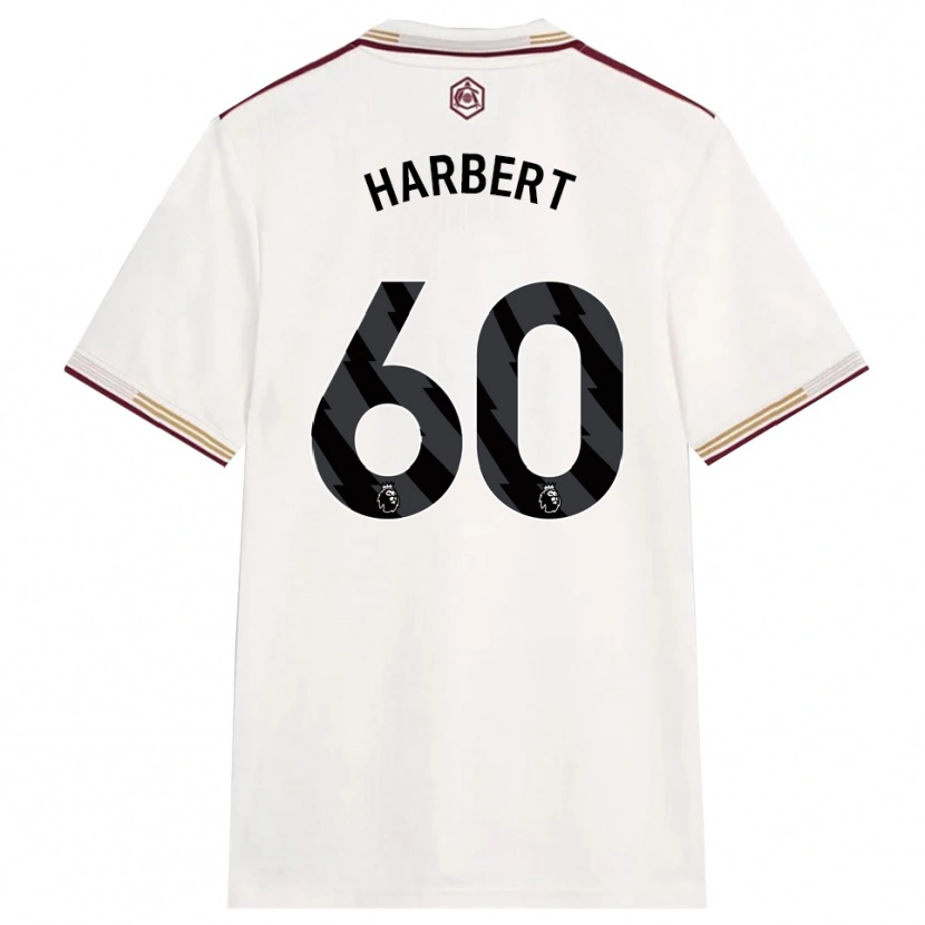 Danxen Mujer Camiseta Laila Harbert #60 Blanco Roto Borgoña Equipación Tercera 2025/26 La Camisa México