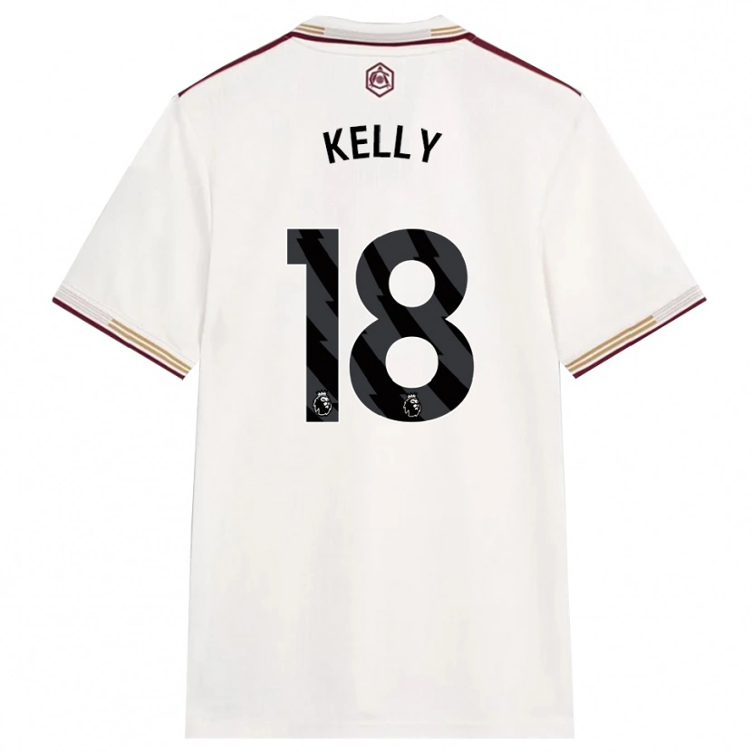 Danxen Mujer Camiseta Chloe Kelly #18 Blanco Roto Borgoña Equipación Tercera 2025/26 La Camisa México