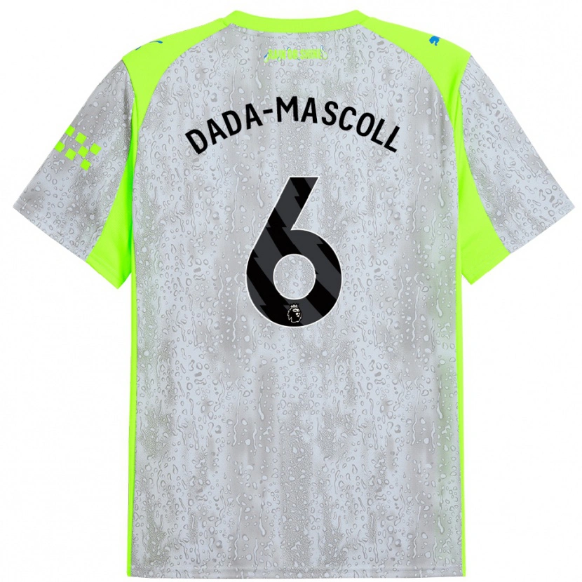 Danxen Mujer Camiseta Isaiah Dada-Mascoll #6 Gris Amarillo Equipación Tercera 2025/26 La Camisa México